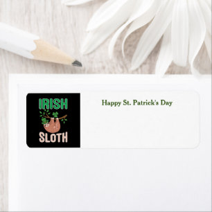 Happy St. Patrick's Day slot return address label
