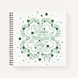 Happy St. Patrick's Day Sq Notebook