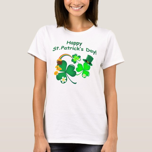 Happy St. Patrick's Day T-Shirt (Front)