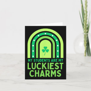 Happy St Patrick's Day Teacher School Saint Patric Card