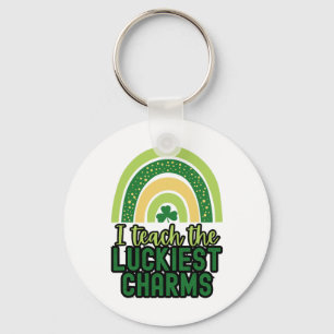 Happy St Patrick's Day Teacher School Saint Patric Keychain