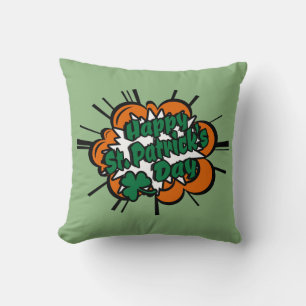 Happy St. Patrick's Day Throw Pillow