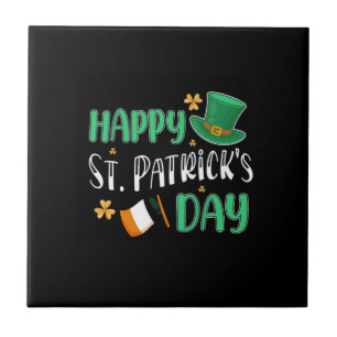 happy st patrick's day tile