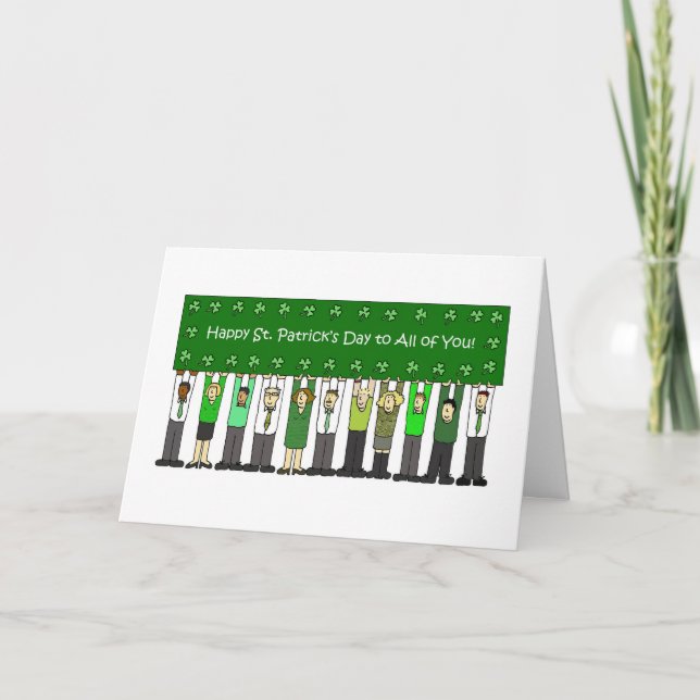 Happy St. Patrick's Day to All of You Card (Front)