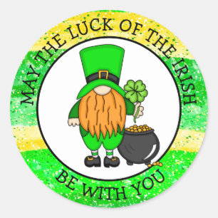 Happy St Patrick's Day To You   Cute Leprechaun   Classic Round Sticker