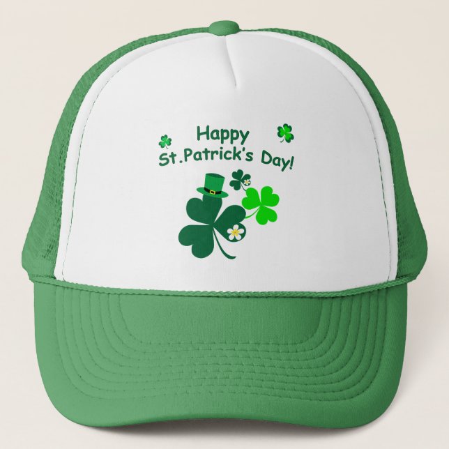 Happy St. Patrick's Day Trucker Hat (Front)
