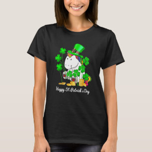 Happy St Patrick's Day Unicorn Boys And Girls Iris T-Shirt