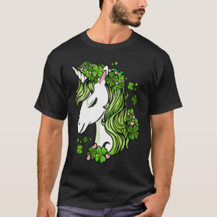 Happy St Patrick's Day  Unicorn Lucky Shamrock Iri T-Shirt