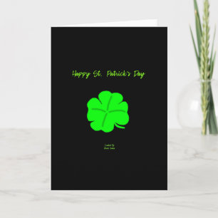 Happy St.  Patrick's Day Vertical Greeting Card