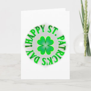Happy St. Patrick's Day! Vintage Shamrock Card