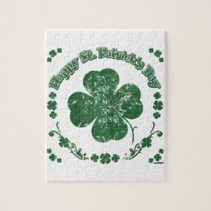 Happy St. Patrick's Day - vintage style Jigsaw Puzzle