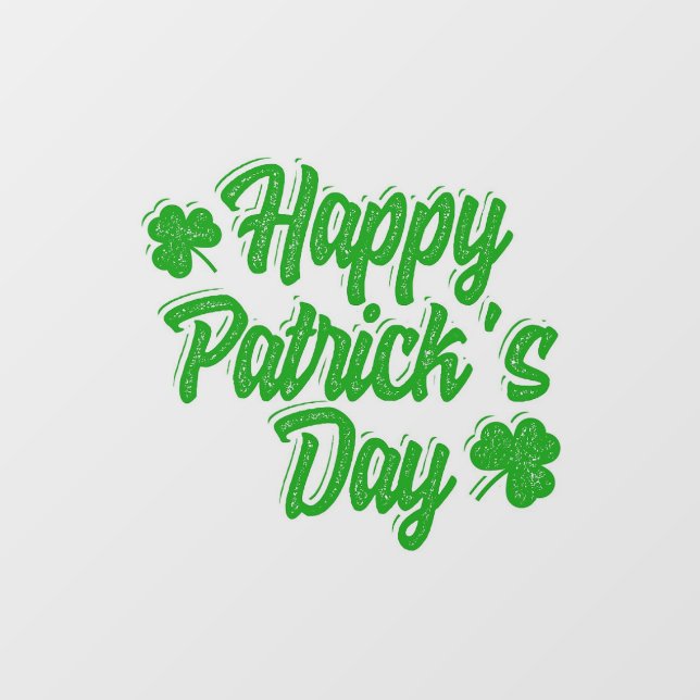 Happy St. Patrick's Day Window Cling (Sheet)