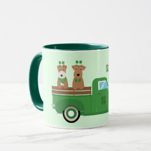 Happy St Patricks Day Wire Fox Terrier Dog Mug