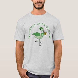 Happy St. Patrick's Day With Flamingo T-Shirt
