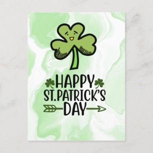 Happy St.Patrick's Day with shamrock   Card