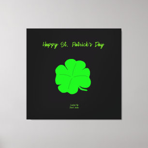 Happy St.  Patrick's Day Wrapped Canvas