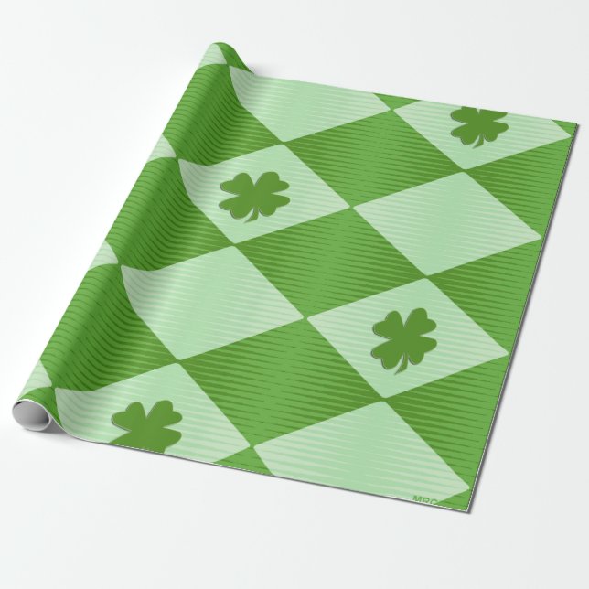 Happy St. Patrick's Day.... Wrapping Paper (Unrolled)