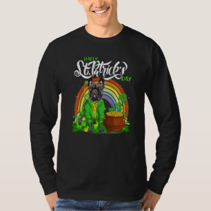 Happy St Patrick's French Bulldogs Dog In Leprecha T-Shirt