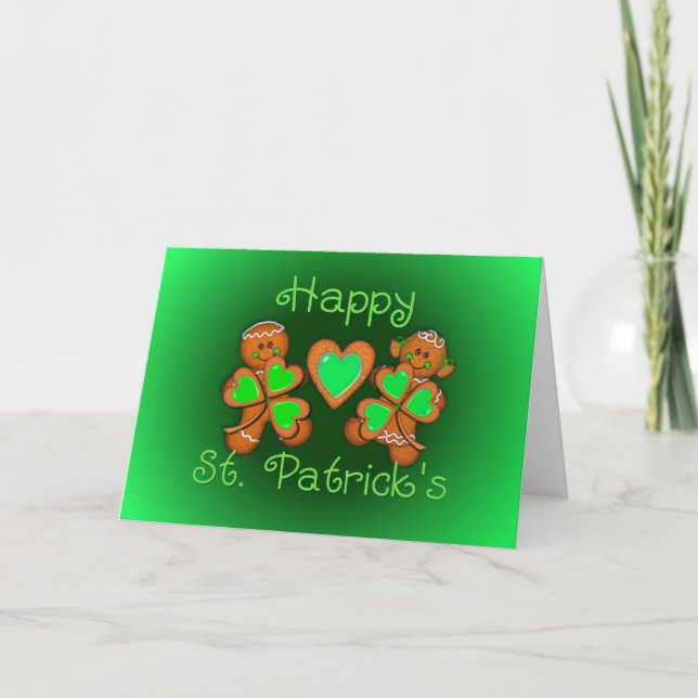 HAPPY ST. PATRICKS & KIDS by SHARON SHARPE Card (Front)