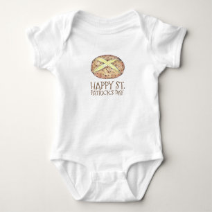 Happy St. Patrick's Paddy's Day Irish Soda Bread Baby Bodysuit