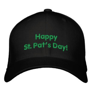 Happy St. Pat's Day Green Embroidered Hat