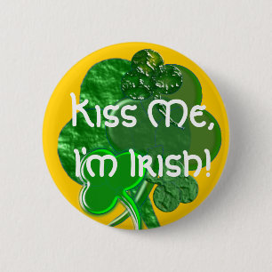 Happy St. Patty's Day - Button/Pin - Personalize 2 Inch Round Button