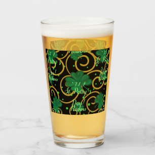 Happy St. Patty's Day Glass