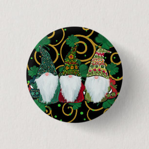 Happy St. Patty's Day GNOMES     1 Inch Round Button