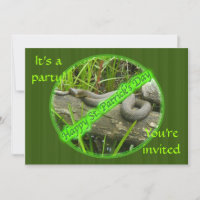 Happy St. Patty's Day No Snakes Invitation