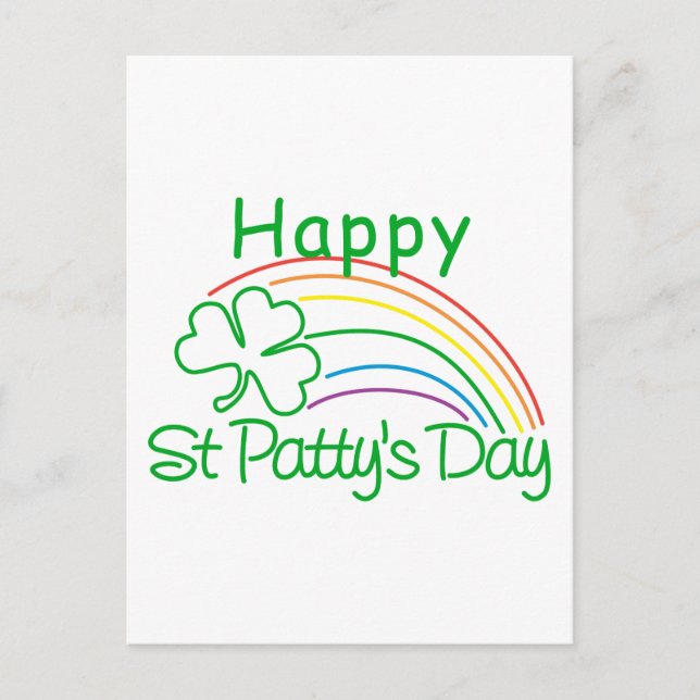 Happy St Patty's Day Postcard (Front)