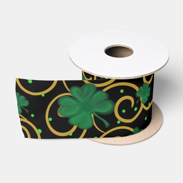Happy St. Patty's Day      Satin Ribbon (Spool)