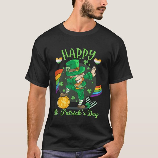 Happy St Saint Patrick s Day  Irish Leprechaun Dap T-Shirt (Front)
