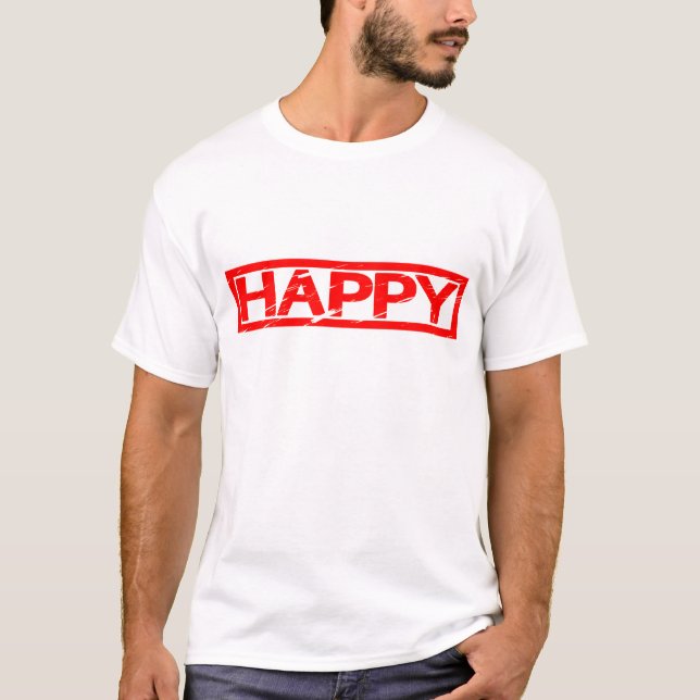 Happy Stamp T-Shirt (Front)