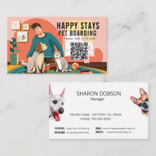 Happy Stays Pet Boarding Business Card