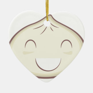 Happy Steam Bun Ceramic Ornament