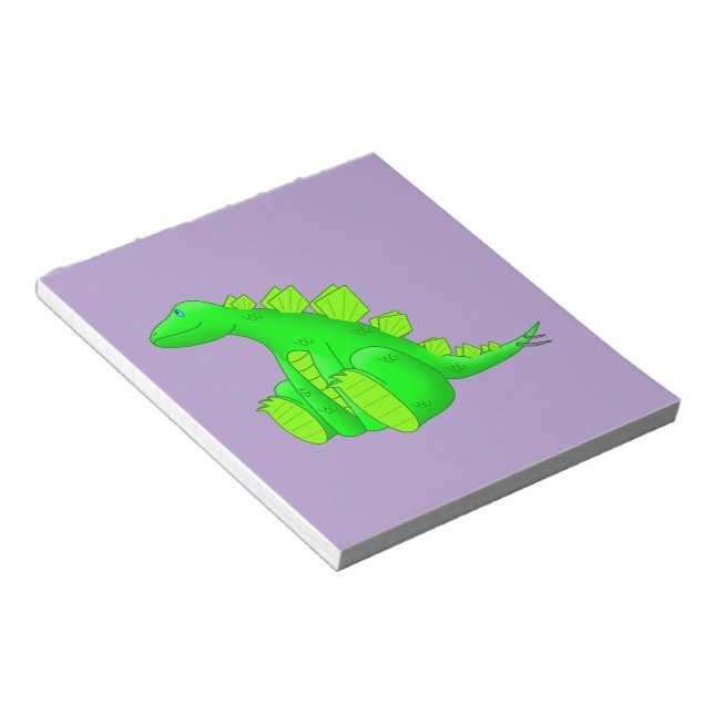 Happy Stegosaurus -  Notepad (Angled)