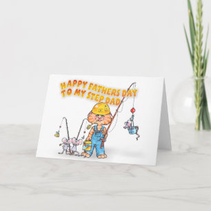 Happy Step Dad Fathers Day Card