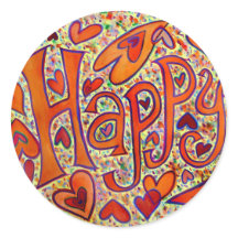 Happy Sticker