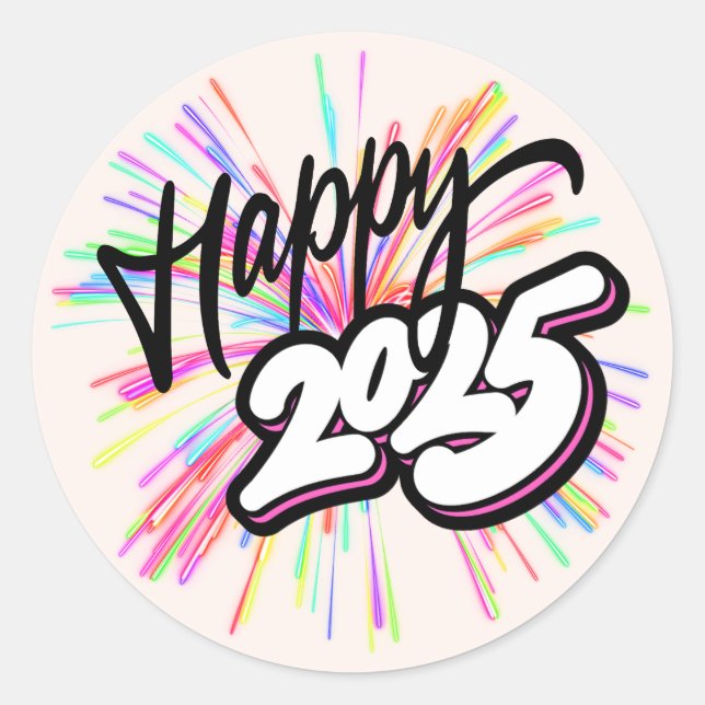 Happy Sticker 2025 (Devant)