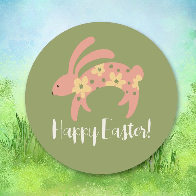 Happy Sticker Bunny Pâques (Créateur téléchargé)