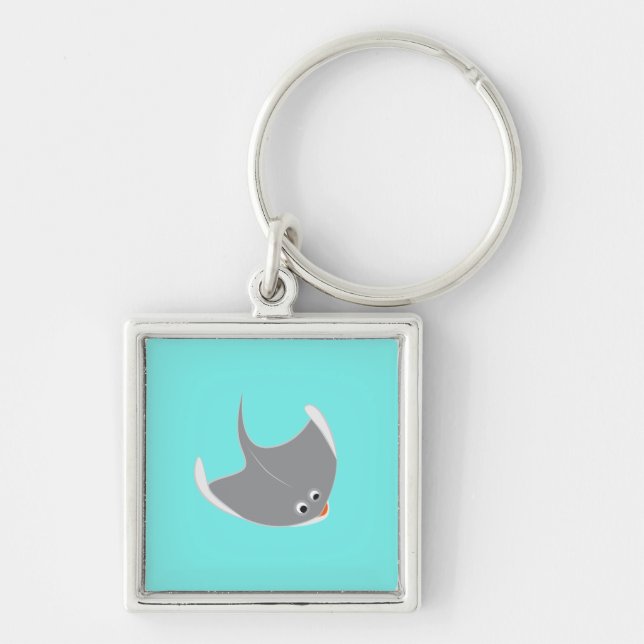 Happy Stingray Keychain (Front)