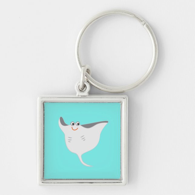 Happy Stingray Keychain (Front)