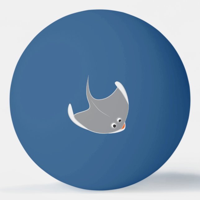 Happy Stingrays Ping Pong Ball (Front)