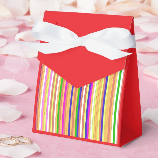Happy Stripes Favor Box (Wedding)