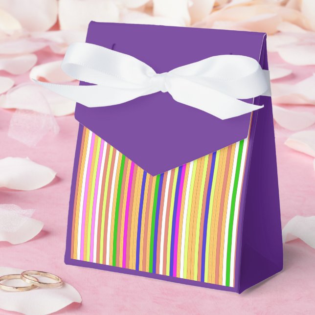 Happy Stripes Favor Box (Wedding)