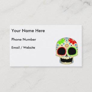 Happy Sugar Skull Art Business Card