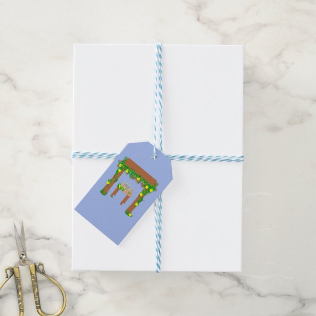 Happy Sukkot Gift Tags (With Twine)