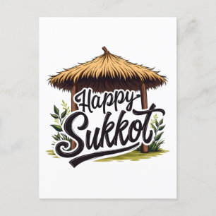 Happy Sukkot Jewish holiday Hanukkah Postcard
