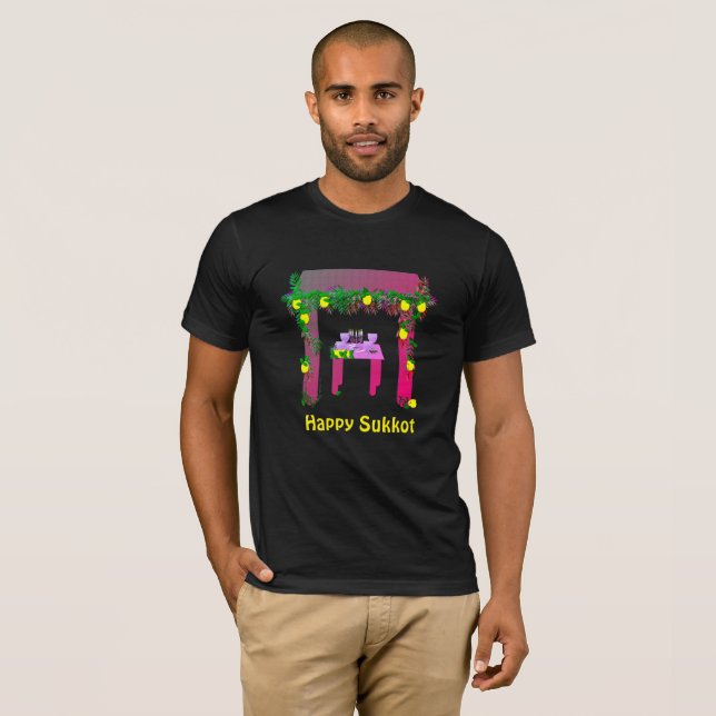 Happy Sukkot ,Personalized T-Shirt (Front Full)