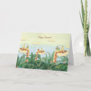 Happy Summer Graffe friends Greeting Card
